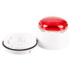Vxbchlwr Banshee Excel Lite Sounder Beacon Standard Base with red lens and separate white base component on a white background