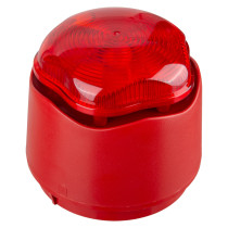 banshee excel lite capsule horn xenon red beacon shown from an angled view on a white background