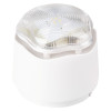 Vxbchxwc Banshee Excel Lite Sounder Xenon Beacon Capsule Horn in white with clear angled lens shown on a white background