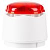 Red and white Vxbchxwr Banshee Excel Lite Sounder Xenon Beacon Capsule Horn shown from the side
