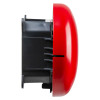 side view of vimpex clambell fire alarm bell with a deep fitting base
