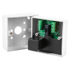 Vxmviw Mains Voltage Safety Isolator white separated showing internal circuit board and mounting box