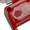 Closeup of red Sigma smart+guard call point cover flush mounted without sounder showing part of the casing and button area