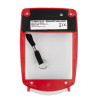 sigma smart+guard call point cover flush mounted red with black pull handle shown against white background