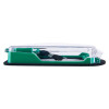 smart+guard call point cover green flush mounted with sounder waterproof shown from side view with clear plastic cover visible