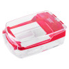 angled view of smart+guard call point cover red surface mounted with a clear hinged protective lid