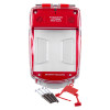 smart+guard call point cover red surface mounted with clear protective cover and mounting accessories visible