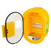 DefibSafe2 Defibrillator Cabinet angled view with open door