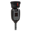 Front angled view of the testifire xtr2 all in one smoke heat detector tester showing its screen and control button