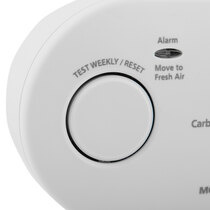 Combined test and reset button for easy maintenance and testing