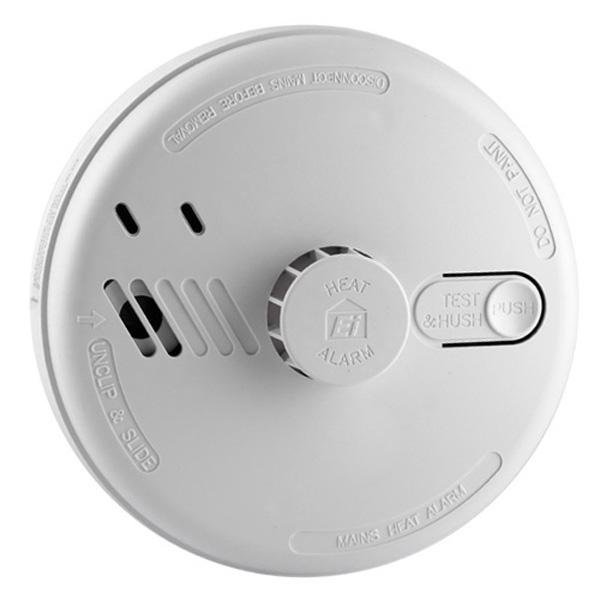 Mains Powered Heat Alarm with Alkaline Back-up Battery - Aico Ei144e