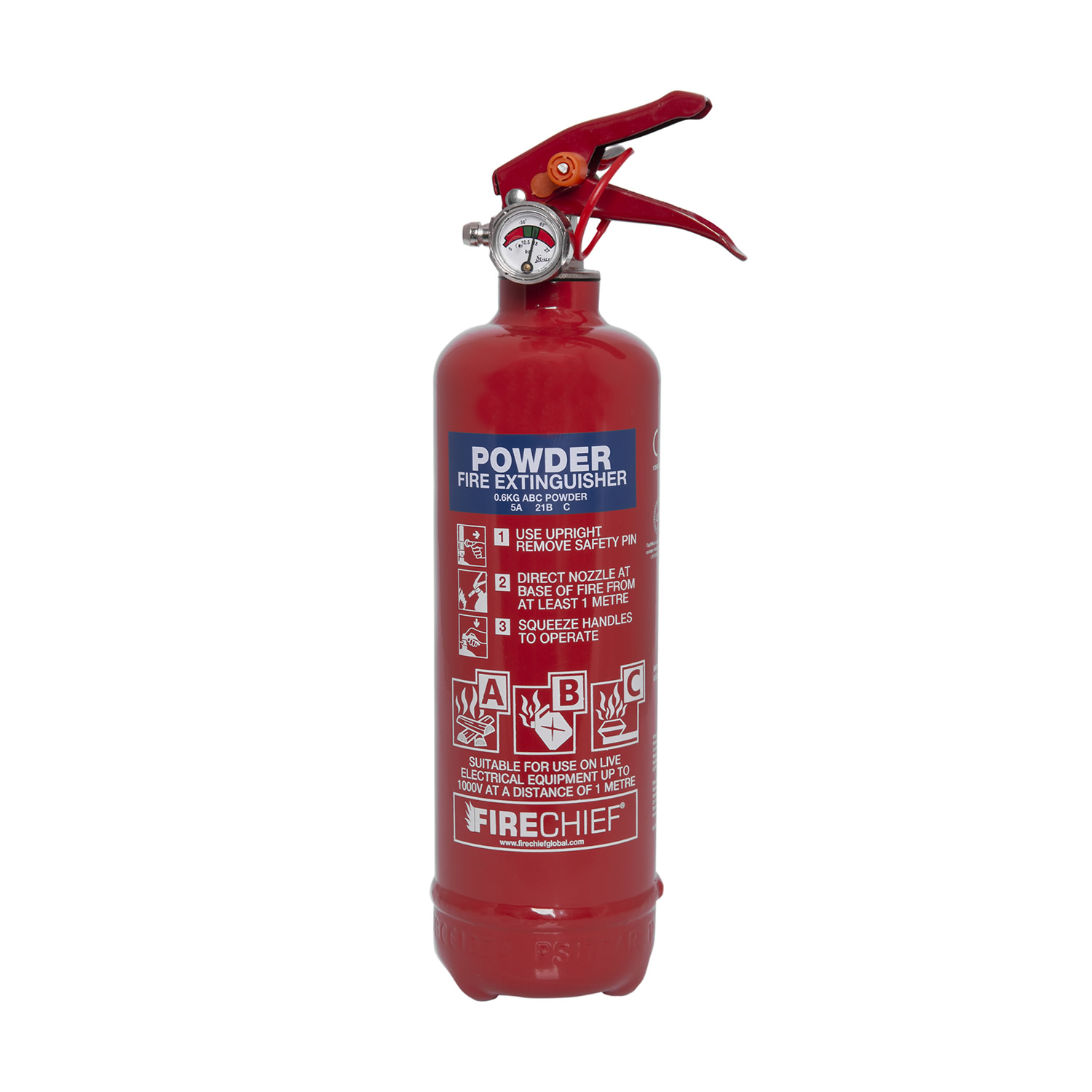 Firechief 600g & 800g Powder Fire Extinguishers for Cars, Caravans and Travel