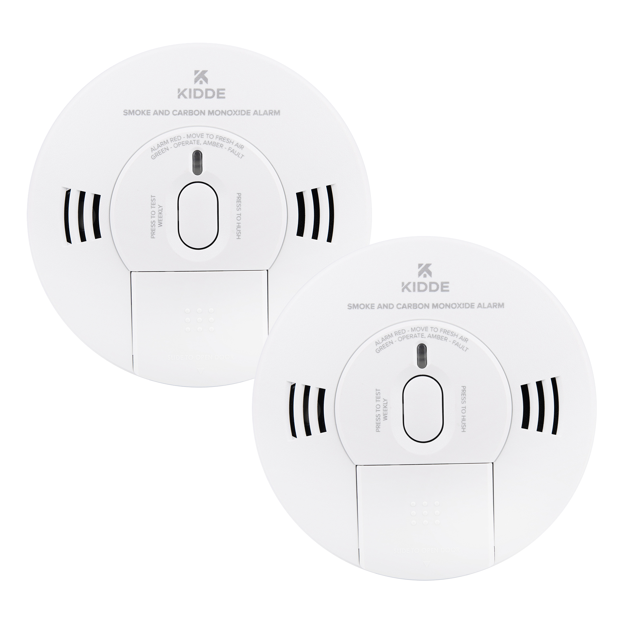 Twinpack Carbon Monoxide (CO) & Smoke Combination Detector Alarm - Kidde 10SCO