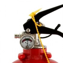 Safelincs 1kg Powder Fire Extinguisher - pressure gauge and handle