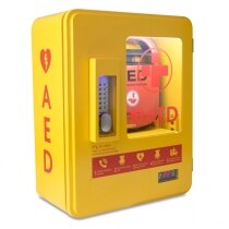 Loud 120dB warning alarm sounds when the cabinet is opened