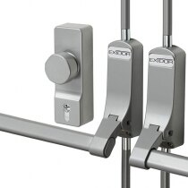 Exidor Push Bar with Knob Operated Outside Access Device