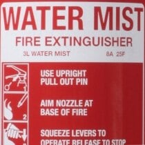 3ltr Water Mist </br>Fire Extinguisher 