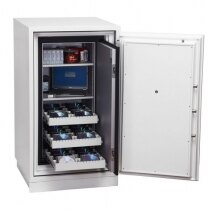 Data Commander 4621 Fire Data Safe drawers extended