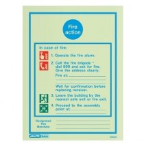 Fire Action Sign - 13