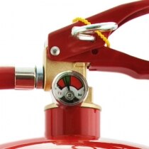 Safelincs 6 litre AFFF foam fire extinguisher head and pressure gauge