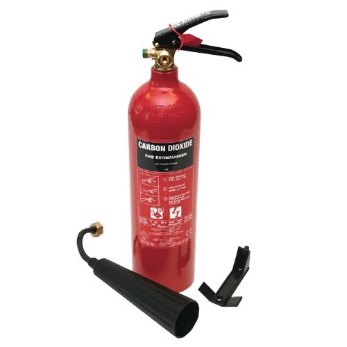 An anti-magnetic CO2 fire extinguisher ideal for hospitals