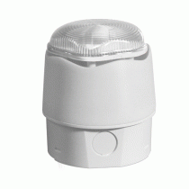 White Banshee Excel Lite Sounder with Xenon Beacon - Clear Lens, Deep Base