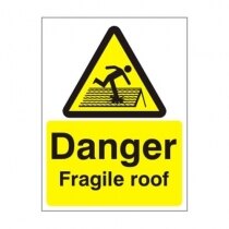 Warning and Danger Signs - Danger, Fragile Roof