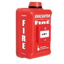 Evacuator Defender alarms with call point and strobe