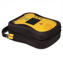 Clear front panel allows the defibrillator to be easily seen and identified