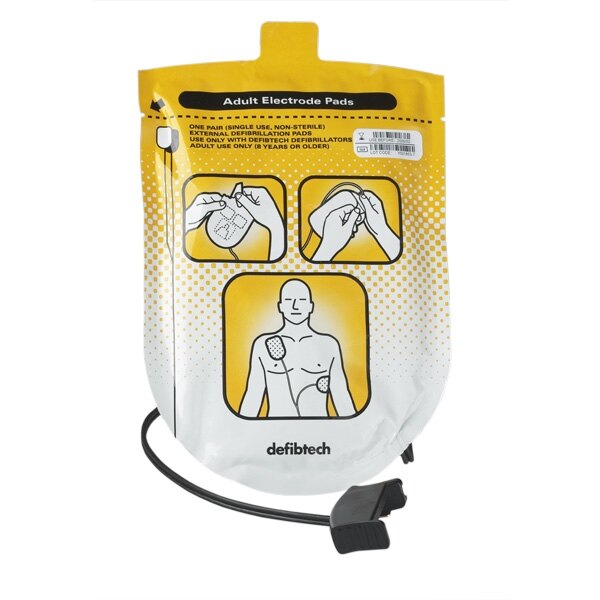 Defibtech Lifeline AED and Auto Adult Defibrillator Pads