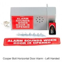 Cooper Bolt Horizontal Door Alarm - left handed version