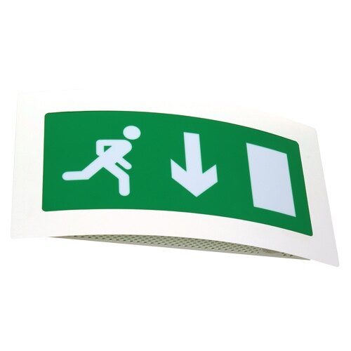 ESS/ST - Curved Fire Exit Sign (Fire Exit Box) With Self-Test