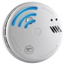 Mains 230V Optical Smoke Alarm with Lithium Back-up Battery - Ei166RF