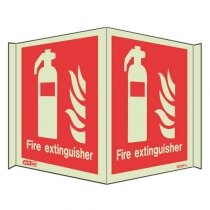 Panoramic Photoluminescent Fire Fighting Equipment Signs