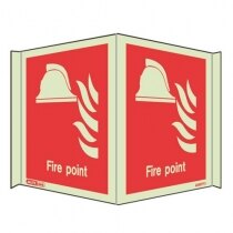 Panoramic Photoluminescent Fire Fighting Equipment Signs