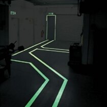 Heavy duty floor paint in use on escape routes in the dark