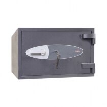 High security safe with double bitted key lock