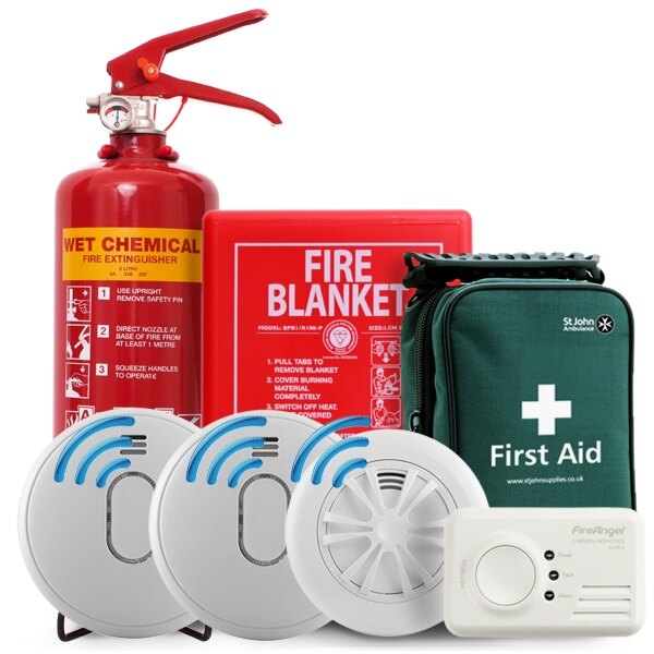 Safelincs Home Fire Safety Kit with Radio Interlink