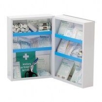 The Leina Medisan first aid cabinet is supplied with four shelves