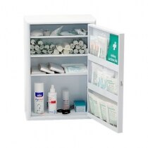 The Leina Medisan first aid cabinet is fitted with six shelves