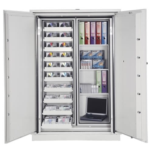 Data Commander 4623 Fire Data Safe doors fully open