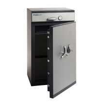 The safe has an ergonomic soft-touch handle