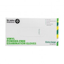 St John Ambulance Powder-Free Vinyl Gloves - Extra Large