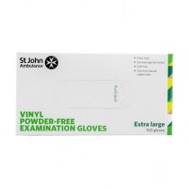 St John Ambulance Disposable Powder-Free Vinyl Gloves - Extra Large