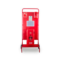 Site Stand with Waterproof Extinguisher Cabinet and Push Button Site Alarm