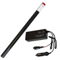 The pair of battery batons supplied are rechargeable