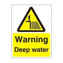 Warning and Danger Signs - Warning, Deep Water