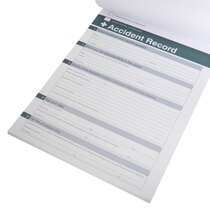 Includes perforated accident report forms