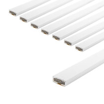 10 x 4mm White Double Door Fire Seal Pack