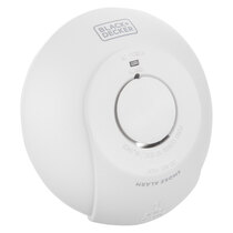 BLACK+DECKER Mains Smoke Alarm with 9V Battery Backup